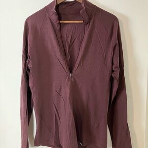 REI merino wool 1/4 zip shirt